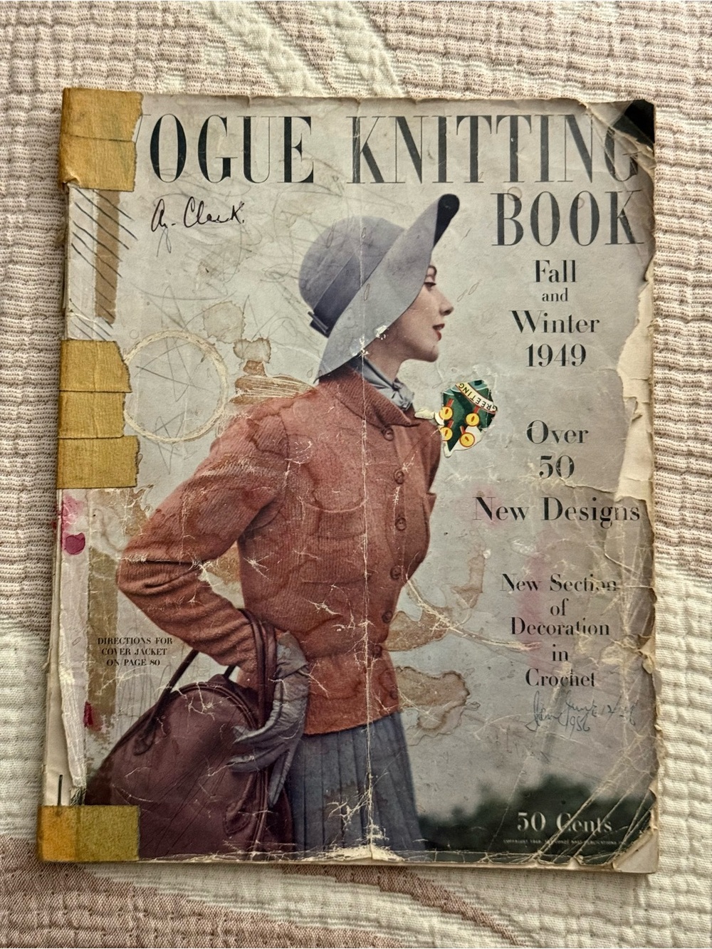 VINTAGE VOGUE KNITTING MAGAZINE FALL AND WINTER 1949